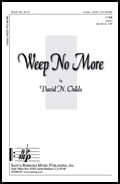 Weep No More TTBB choral sheet music cover Thumbnail